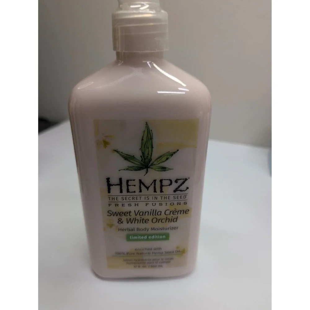 Henpz Lotion Vanilla & White Orchid Limited Edition 17oz Hemp Seed Oil
